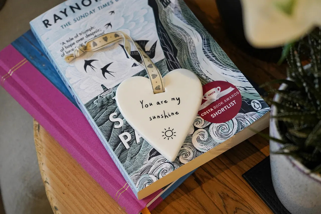 Sentimental Ceramic Heart: 'You are my sunshine' Hanging Décor by Send With Love. Available at Sweet P, Burnside, Glasgow