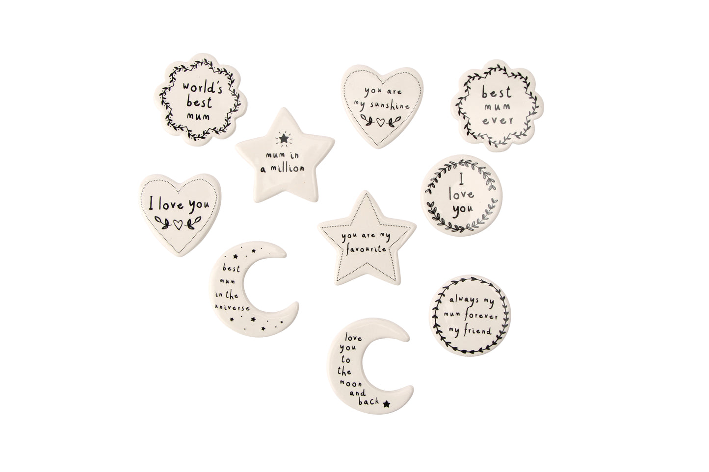 Assorted Ceramic Tokens