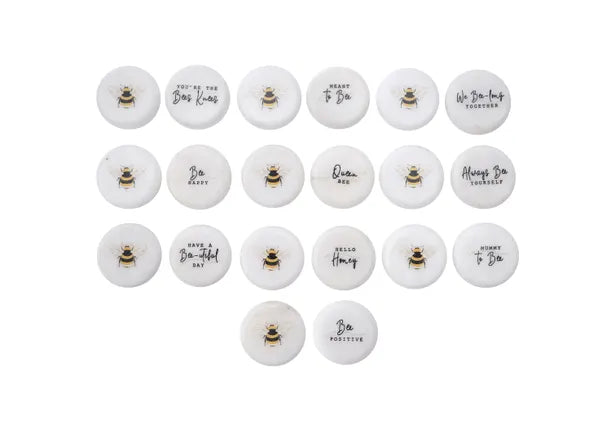 Assorted Bee Keepsake Pebbles: Expressive Pocket Charms