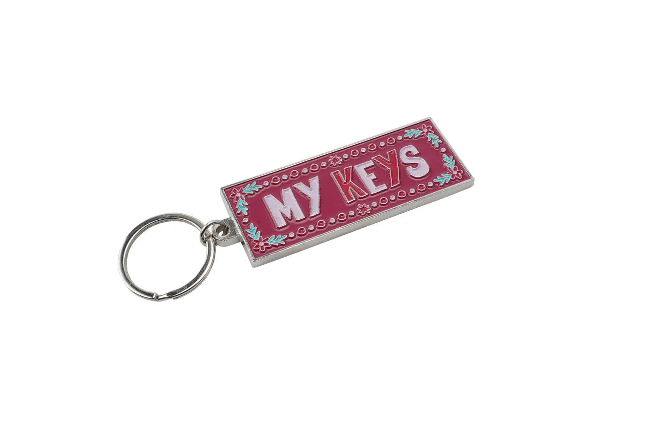 Live Happy 'My Keys' Enamel Keychain - Colourful & Fun Accessory