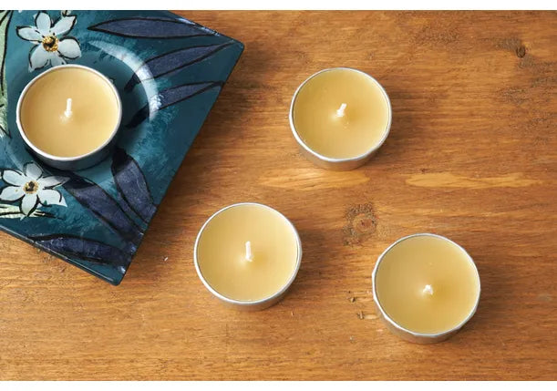 Beeswax Tealight Candles Set of 4