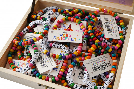 Children's Wooden Beaded Word Bracelet – Positive Affirmation Bracelet