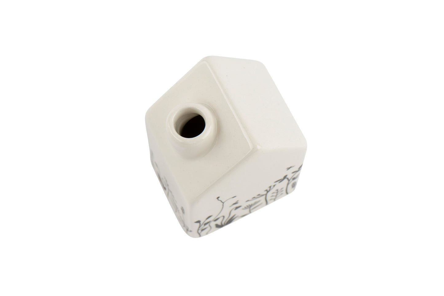 Ceramic House Bud Vase