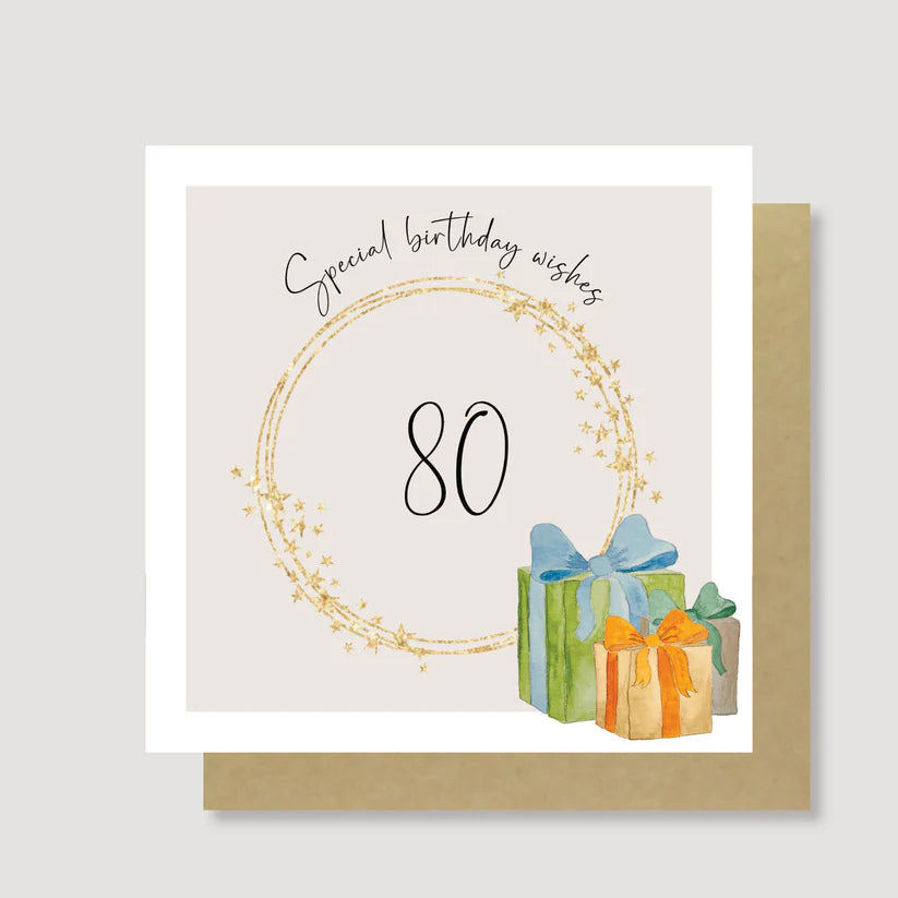 80th Birthday Card