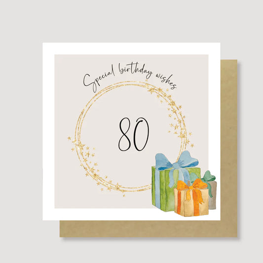 80th Birthday Card