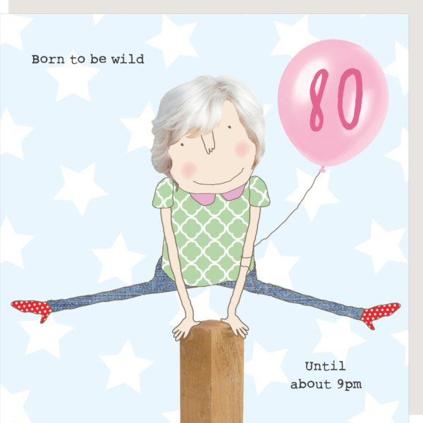 80th Happy Birthday Card - Rosie Made A Thing