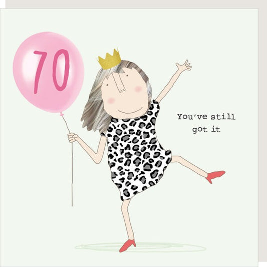 70th Birthday Card - Rosie Made A Thing