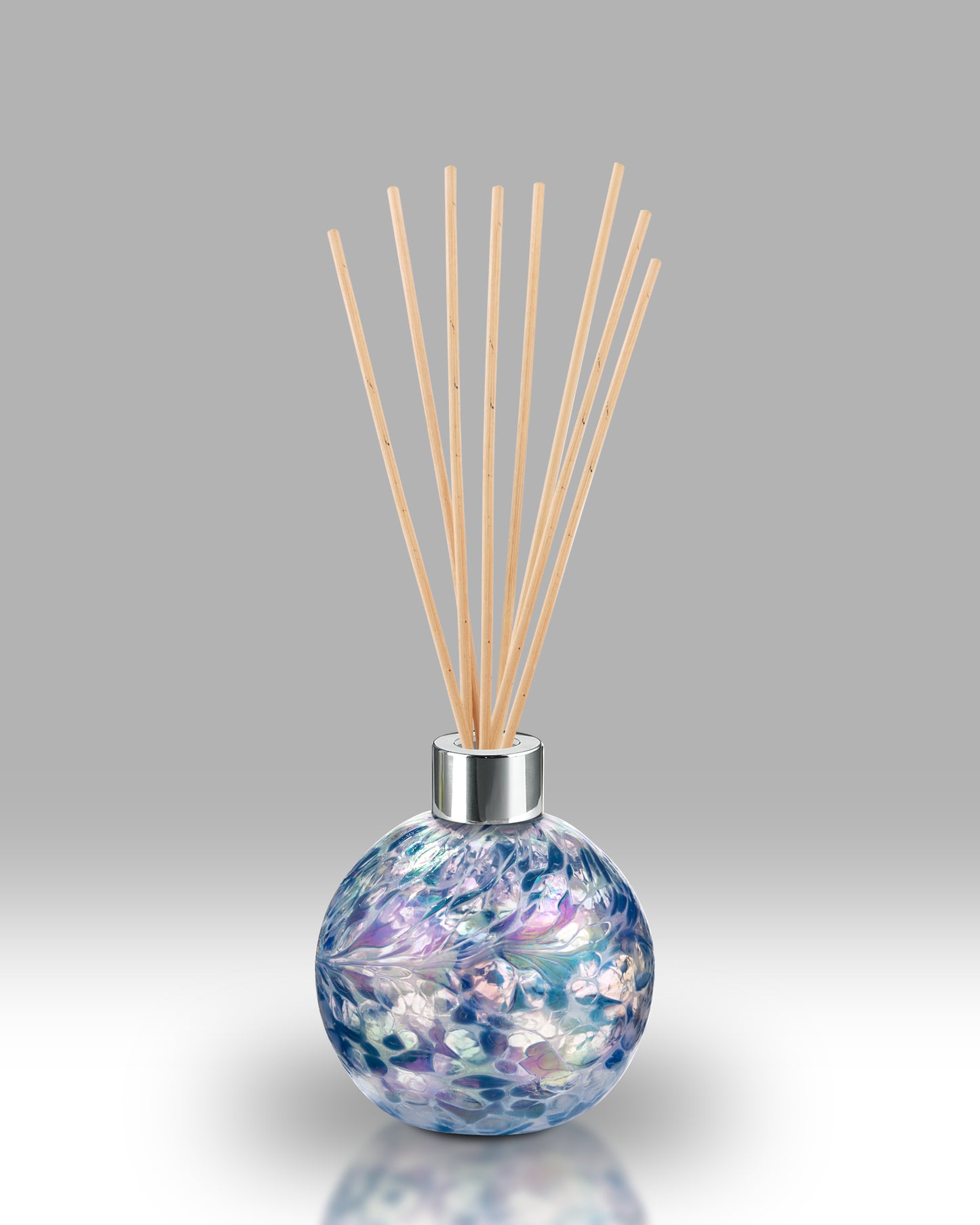 Handmade Blown Glass Round Reed Diffuser