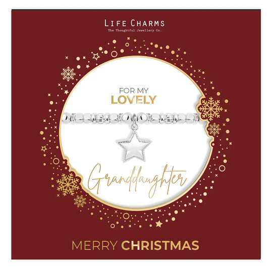 Christmas Granddaughter Bracelet - Life Charms Jewellery