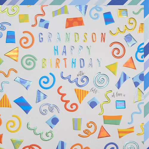 Grandson Birthday Card - Wendy Jones Blackett