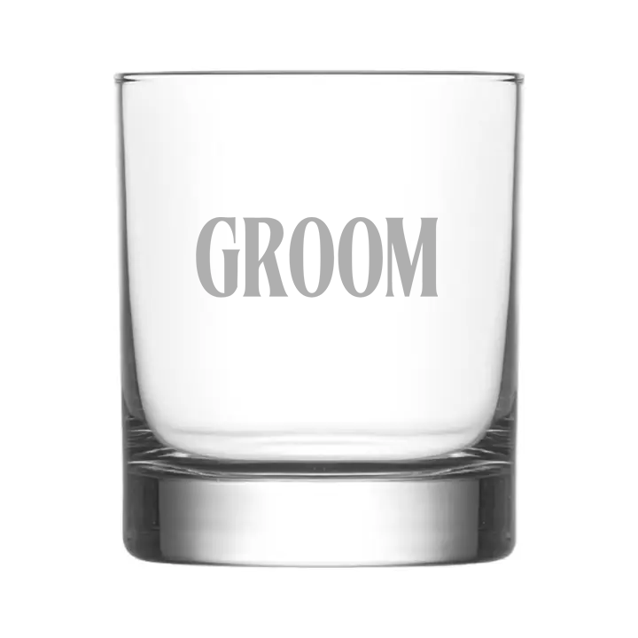 Personalised Groom Whisky Tumbler | Wedding and Stag Party Gift