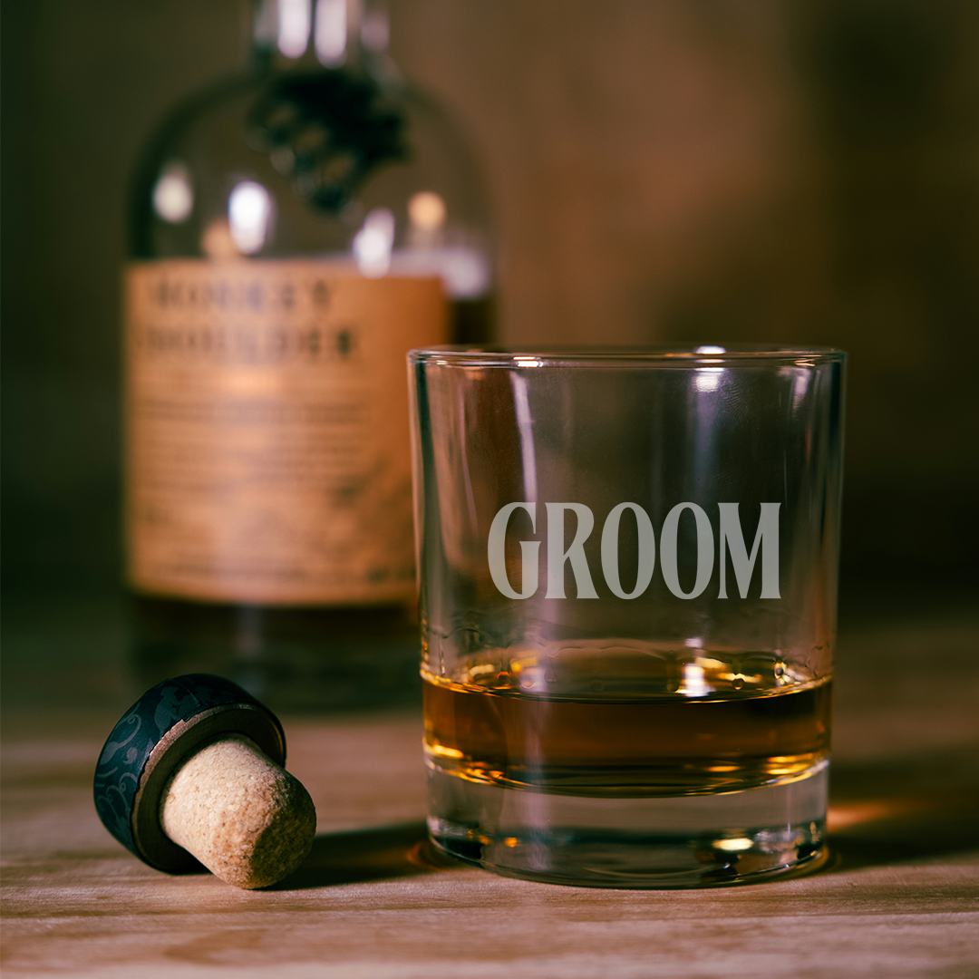 Personalised Groom Whisky Tumbler | Wedding and Stag Party Gift