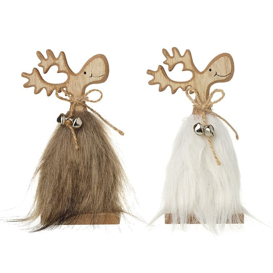 Wooden Sitting Fur Reindeer