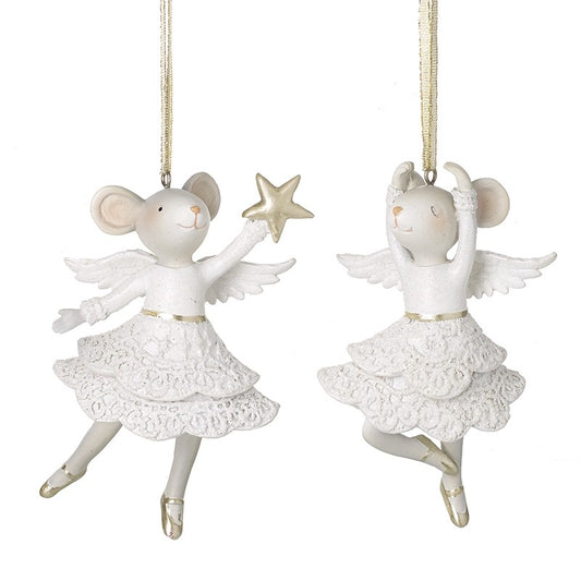 Hanging Dancing Mouse Christmas Decoration