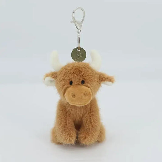 Highland Cow Plush Keyring