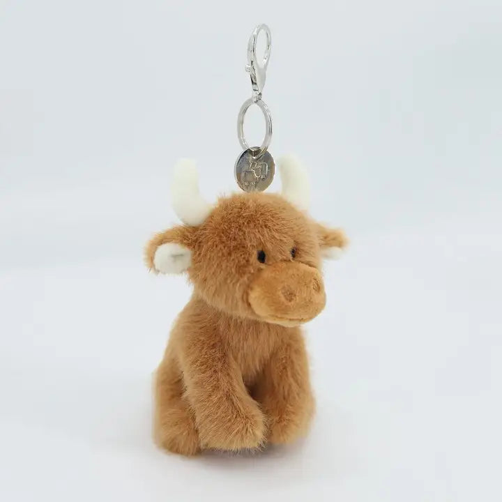 Highland Cow Plush Keyring