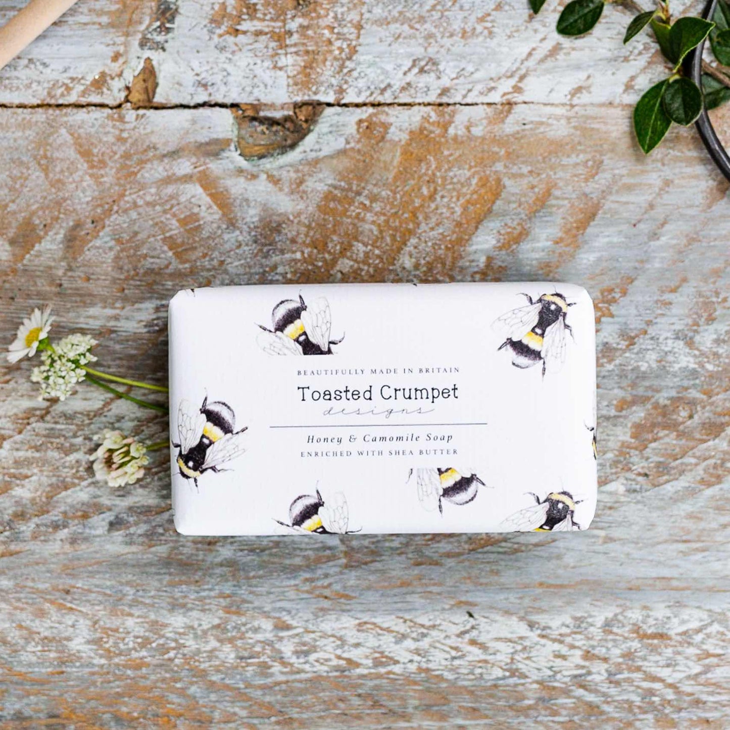 Honey & Camomile 190g Soap Bar - Toasted Crumpet