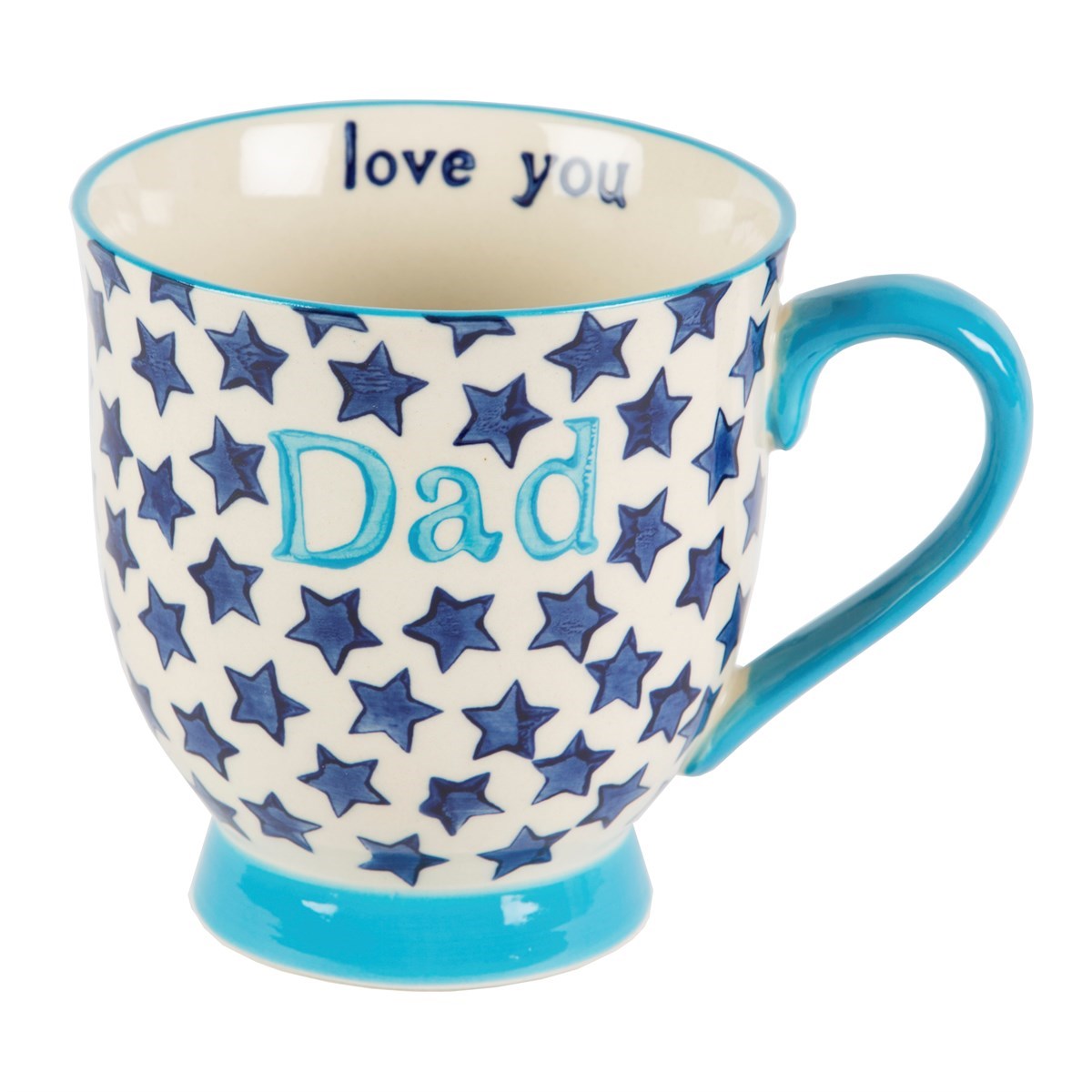 Bohemian Stars Dad Mug Blue