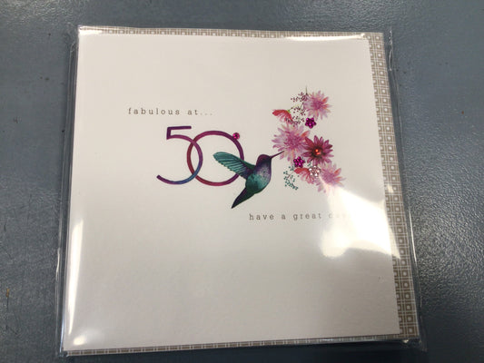 50th Birthday Card - CA