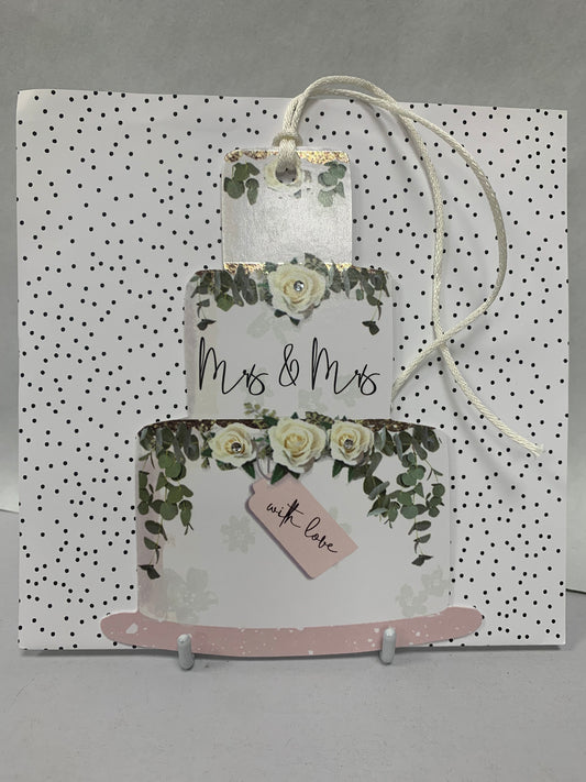 Mrs & Mrs Wedding Day Card - H&G
