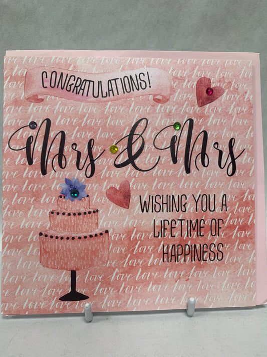 Mrs & Mrs Wedding Day Card - THCCC
