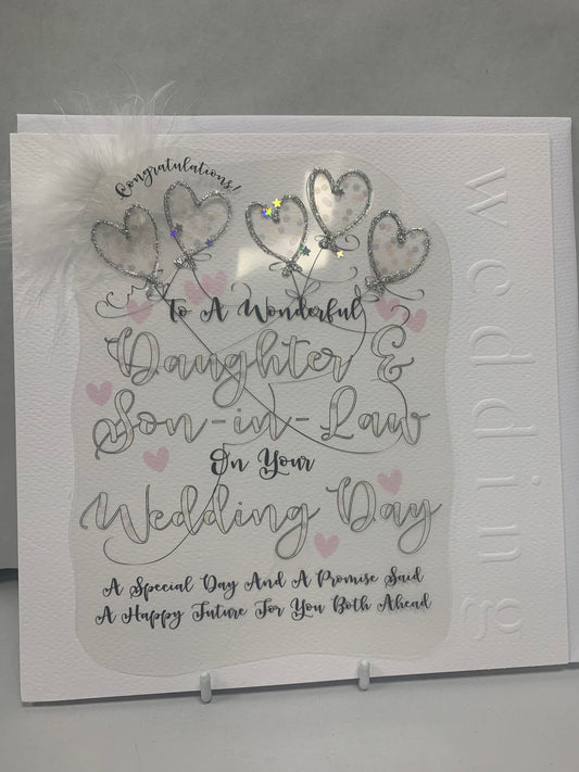 Daughter and son in law wedding card