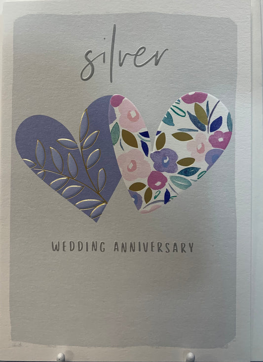 25th Silver Wedding Anniversary Card - Rosanna Rossi