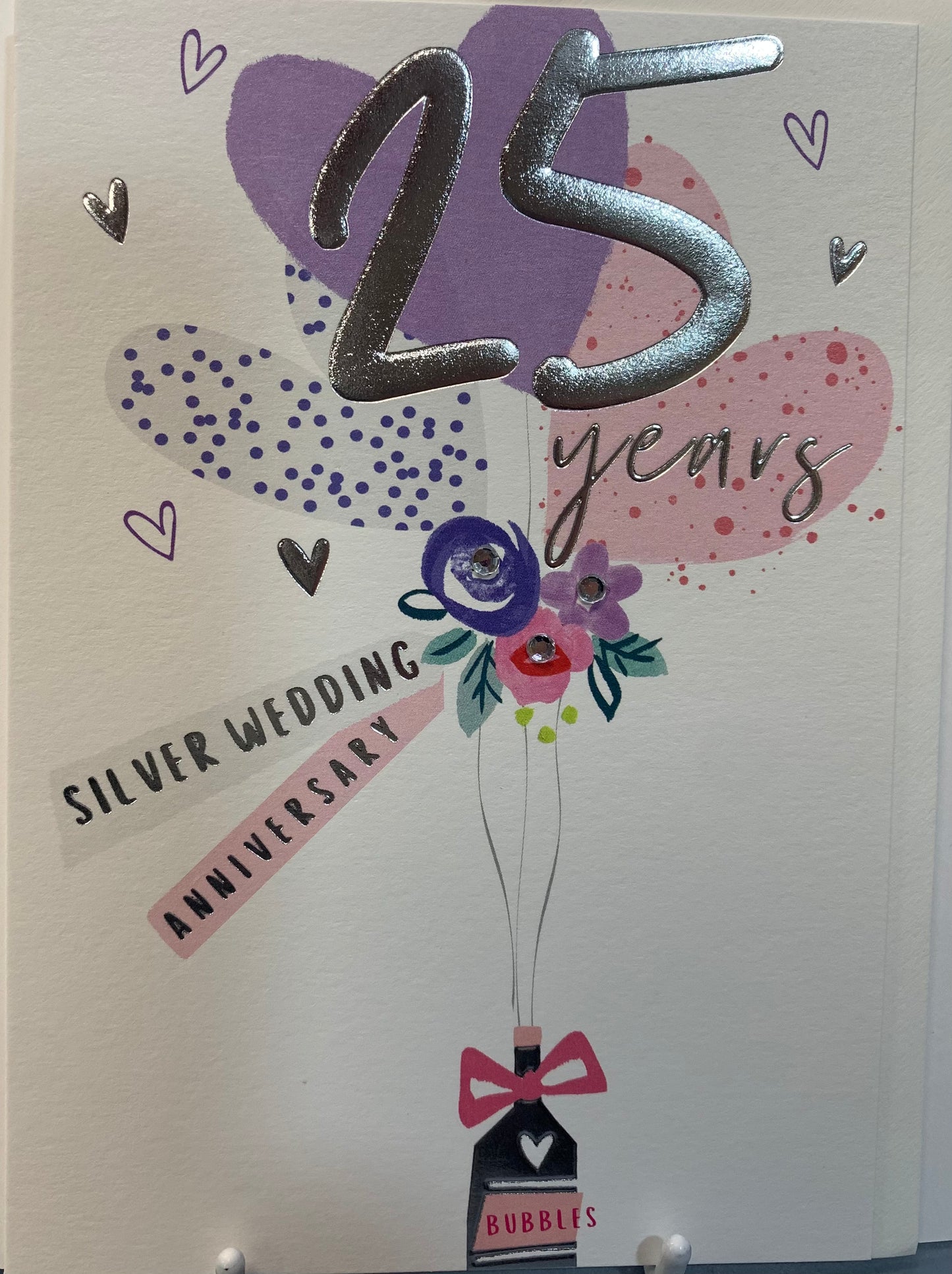 25th Silver Wedding Anniversary Card - Rosanna Rossi