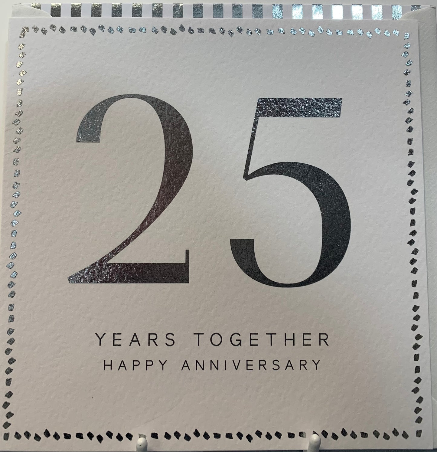 25th Silver Wedding Anniversary Card - HG
