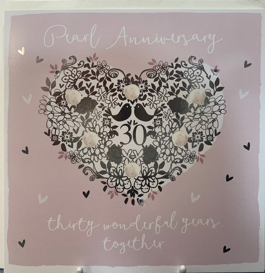 Pearl 30th wedding anniversary Hammond Gower