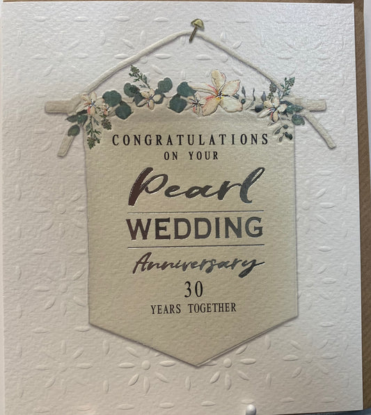 Pearl 30th Wedding anniversary Paperlink