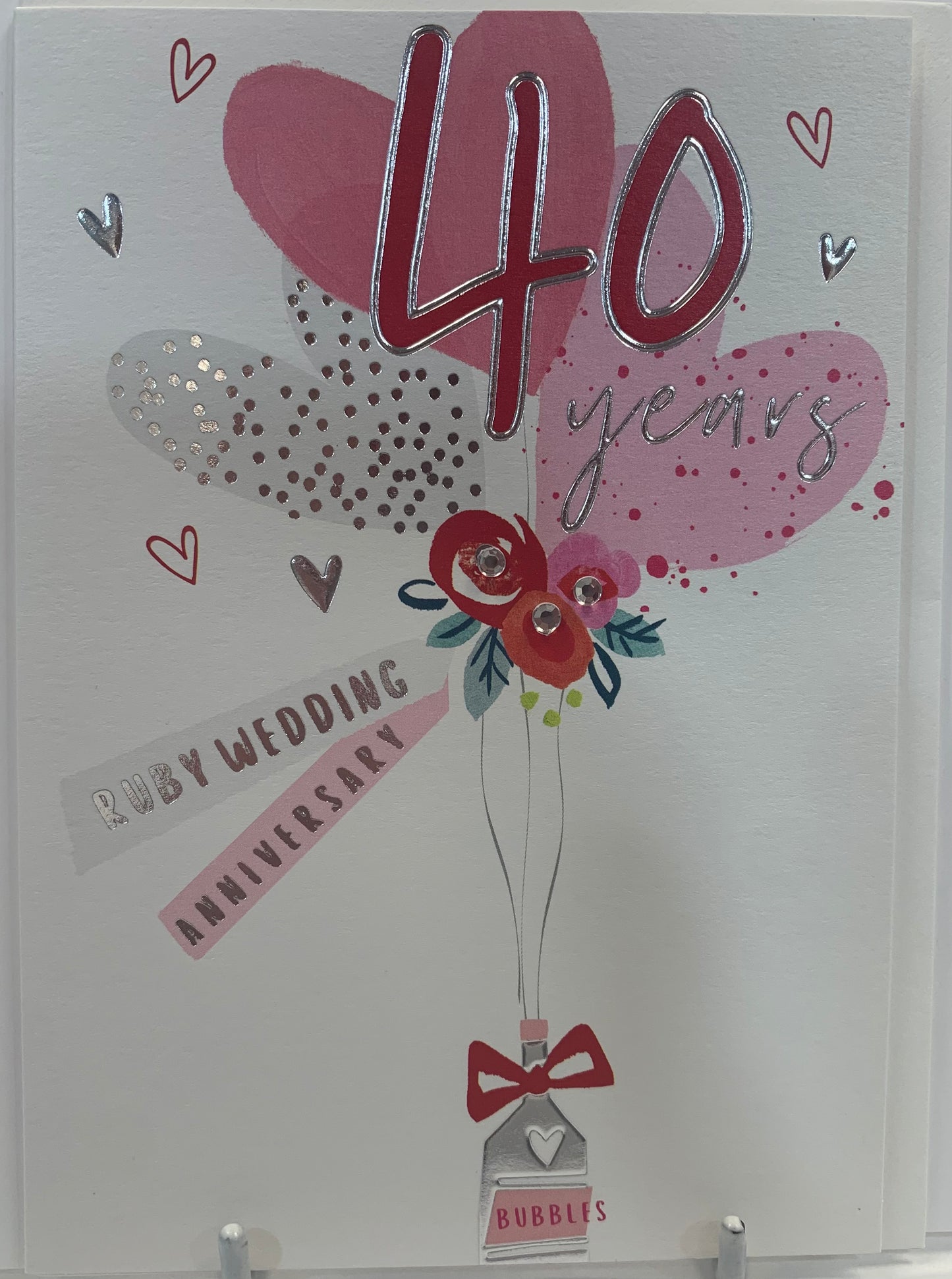 40th Ruby Anniversary Card - Rosanna Rossi