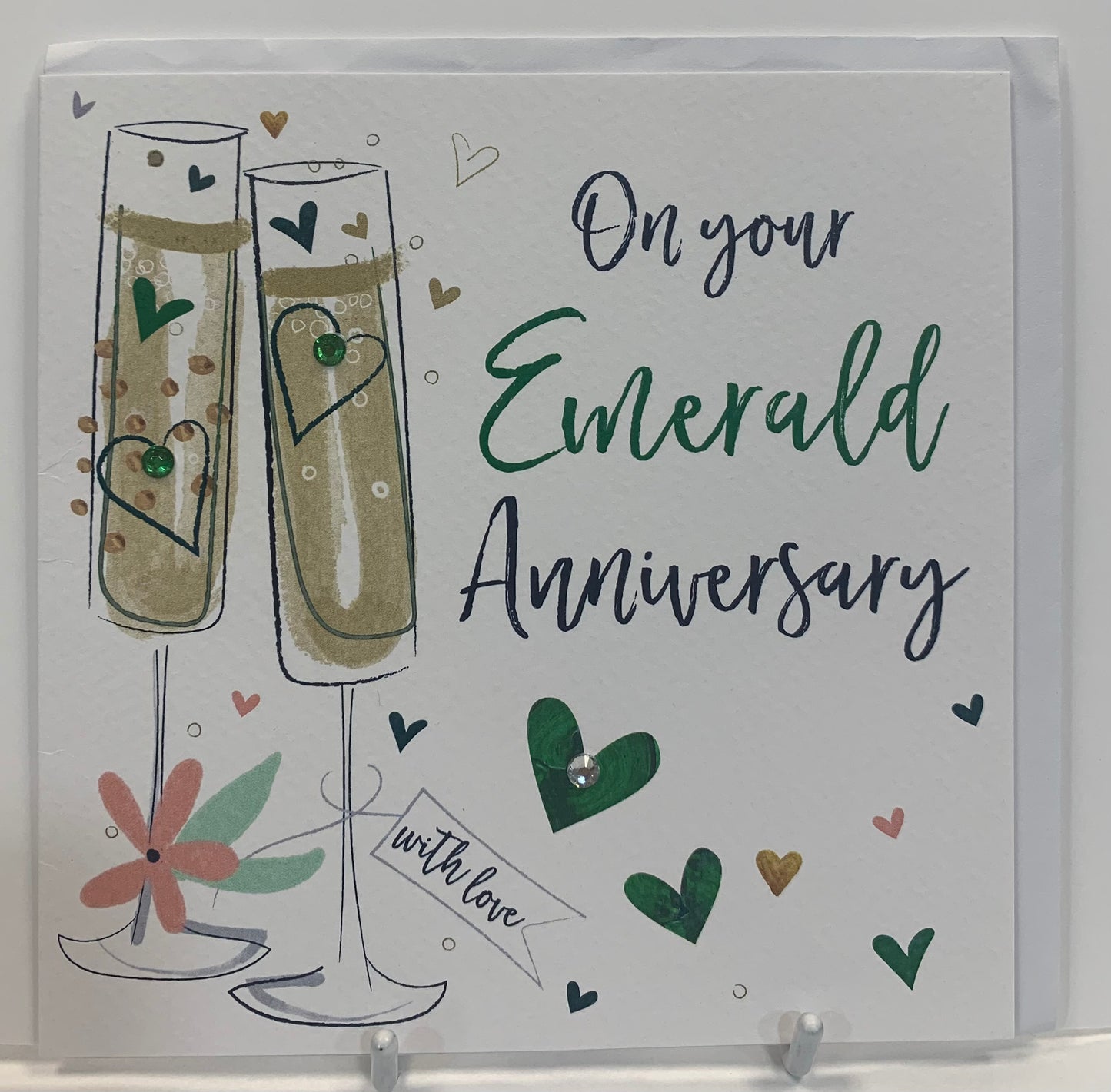 Emerald 55 Anniversary Card - Katie Phythian