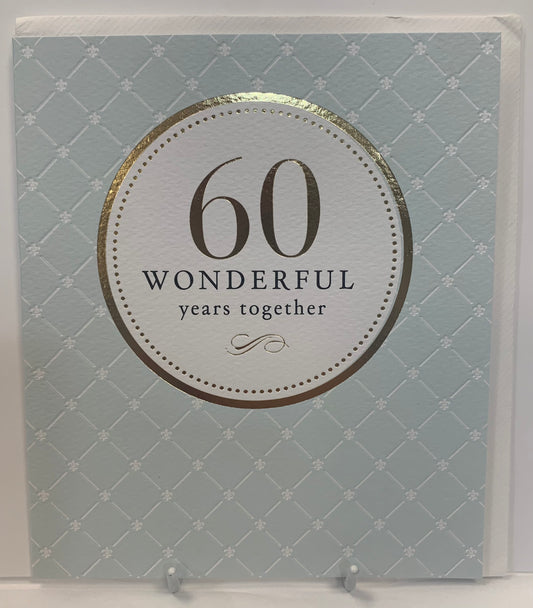 Diamond 60th Anniversary Card - Pigment