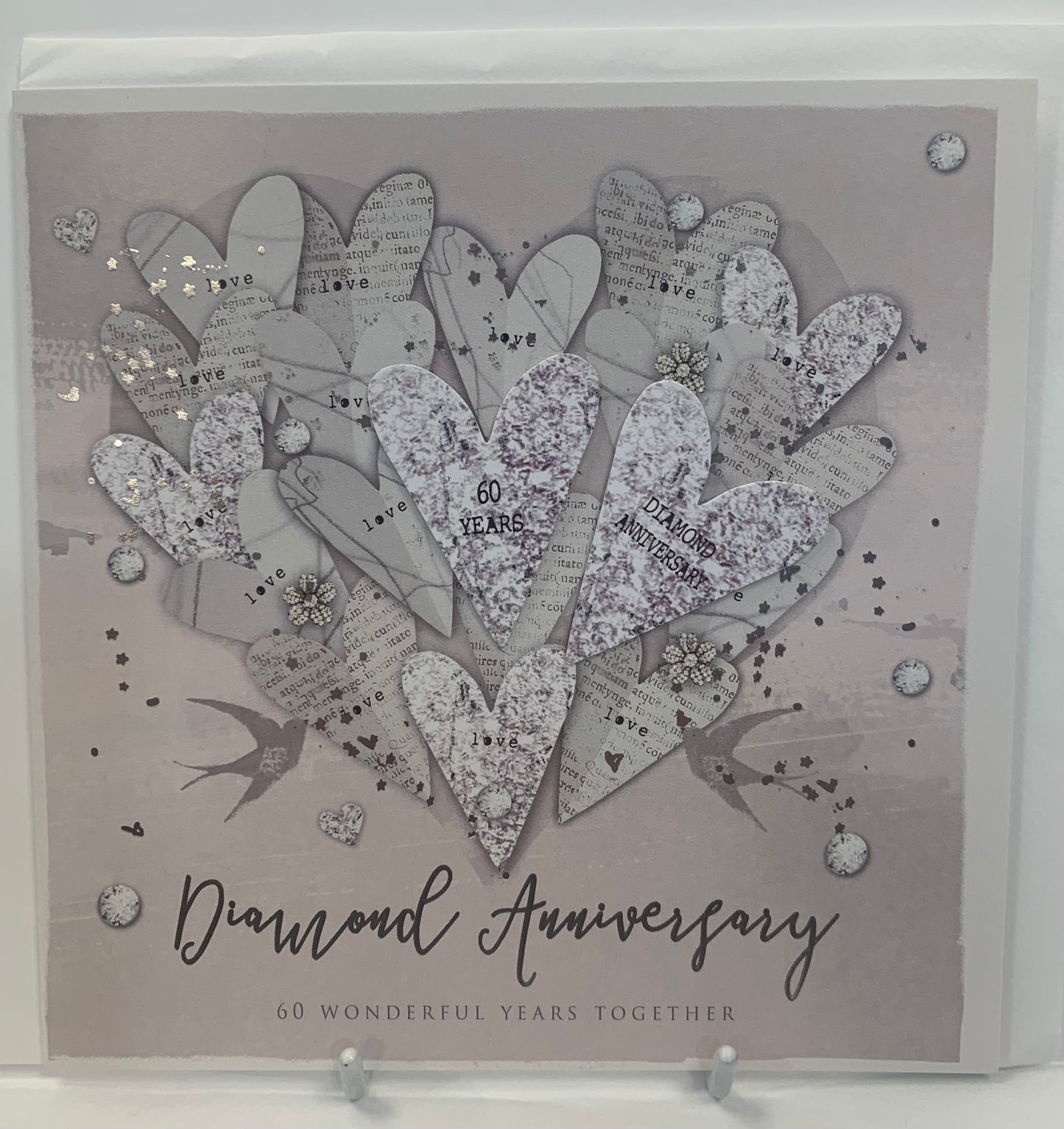 Diamond 60th Anniversary Card - H&G