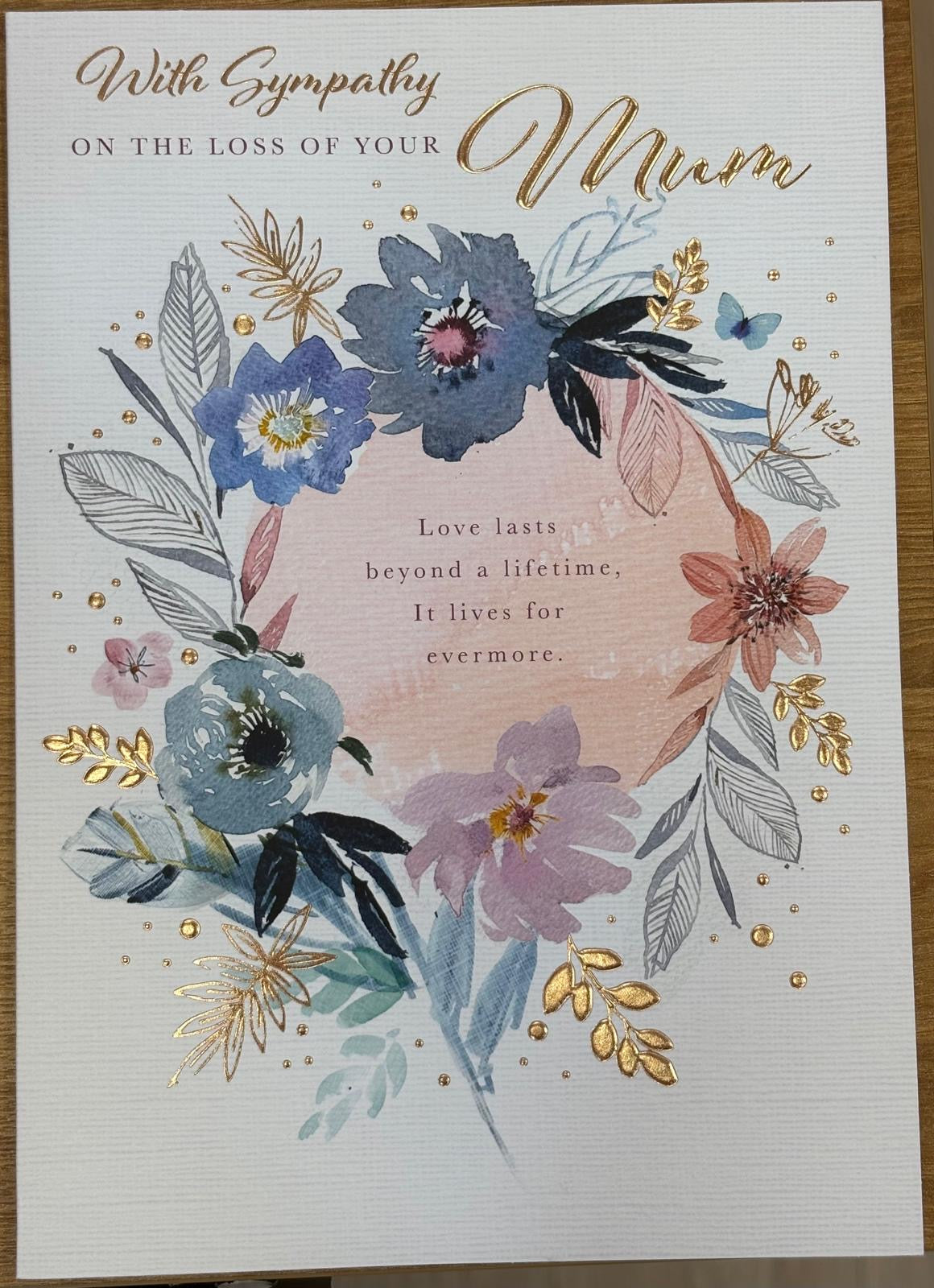 Mum Sympathy Card - Words N Wishes