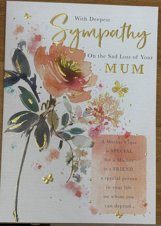 Mum Sympathy Card - Words N Wishes