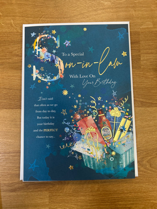 Son-In-Law Birthday Card - Words N' Wishes