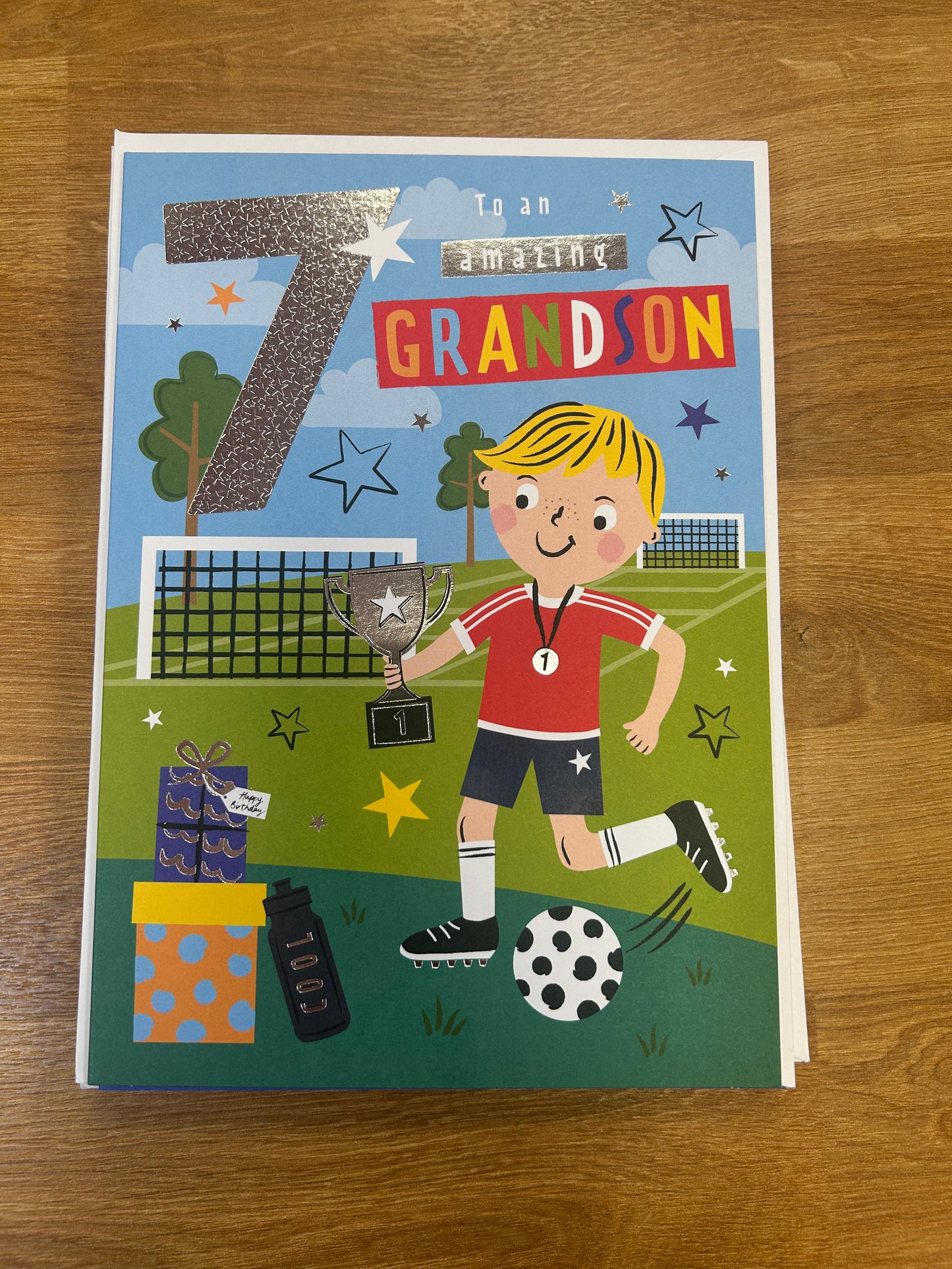 Grandson Age 7 Birthday Card - Words N' Wishes