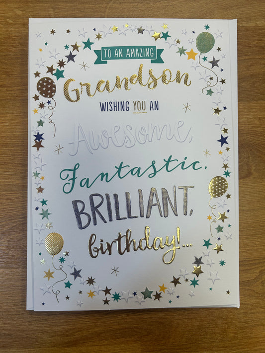 Grandson Birthday Card - Words N' Wishes