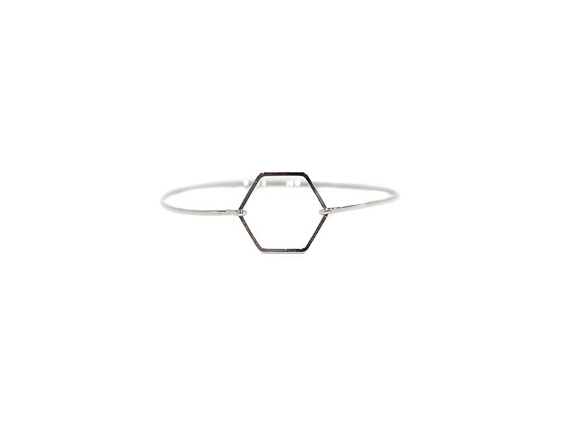 Big Metal London Neola Hexagon Delicate Bracelet