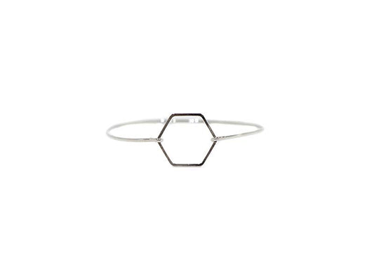 Big Metal London Neola Hexagon Delicate Bracelet