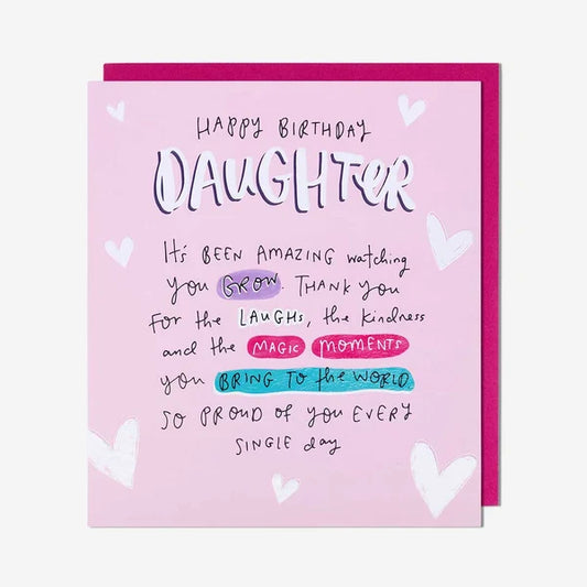 Daughter Birthday Card