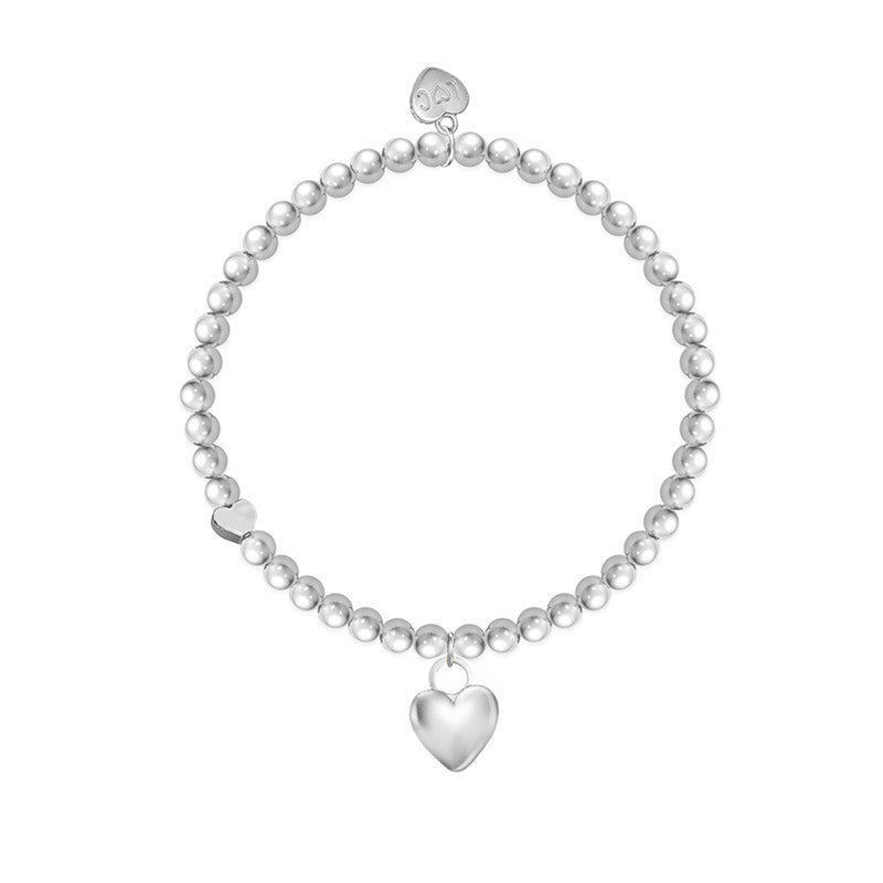 You Are A Wonderful Gran Silver Heart Beaded Bracelet - Life Charms Jewellery. Available at Sweet P, Burnside, Glasgow