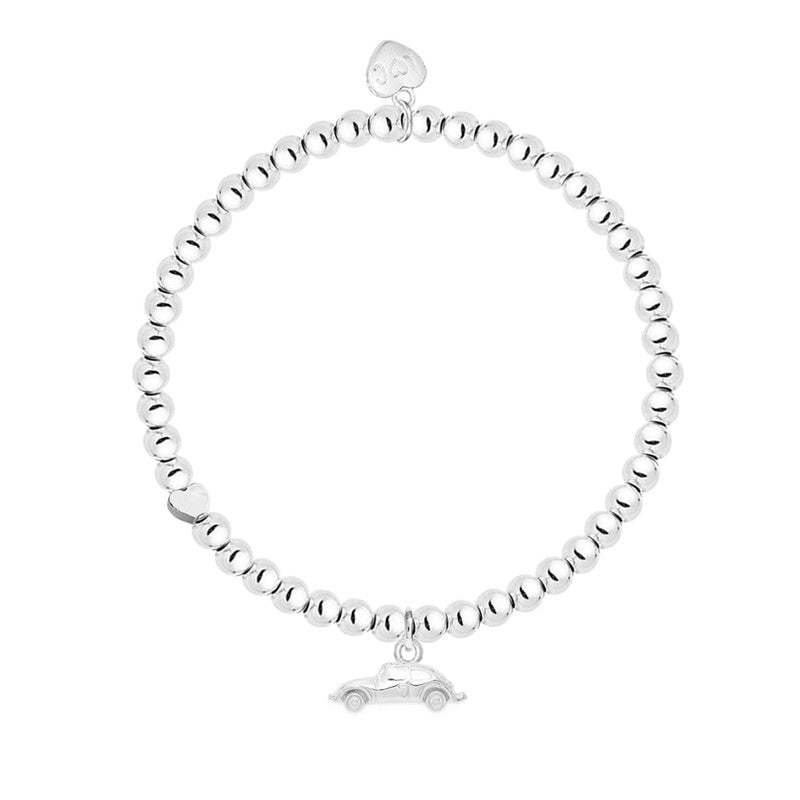 Driving Test Silver Car Beaded Bracelet - Life Charms Jewellery. Available at Sweet P, Burnside, Glasgow