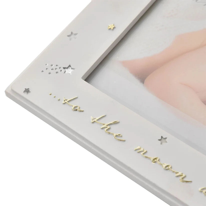 Mummy & Daddy Love Me to the Moon & Back Baby Photo Frame – 6" x 4"