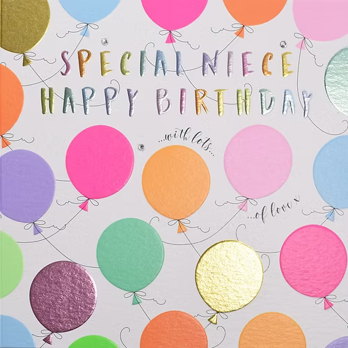 Niece Birthday Card - Wendy Jones Blackett
