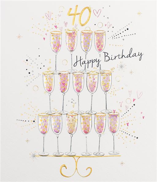 40th Birthday Card - Paperlink