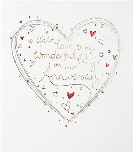 Wife Wedding Anniversary Card - Paperlink