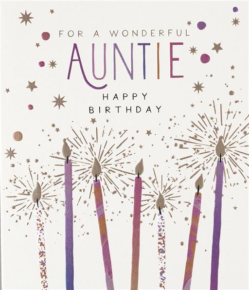 Auntie Birthday Card - Paperlink